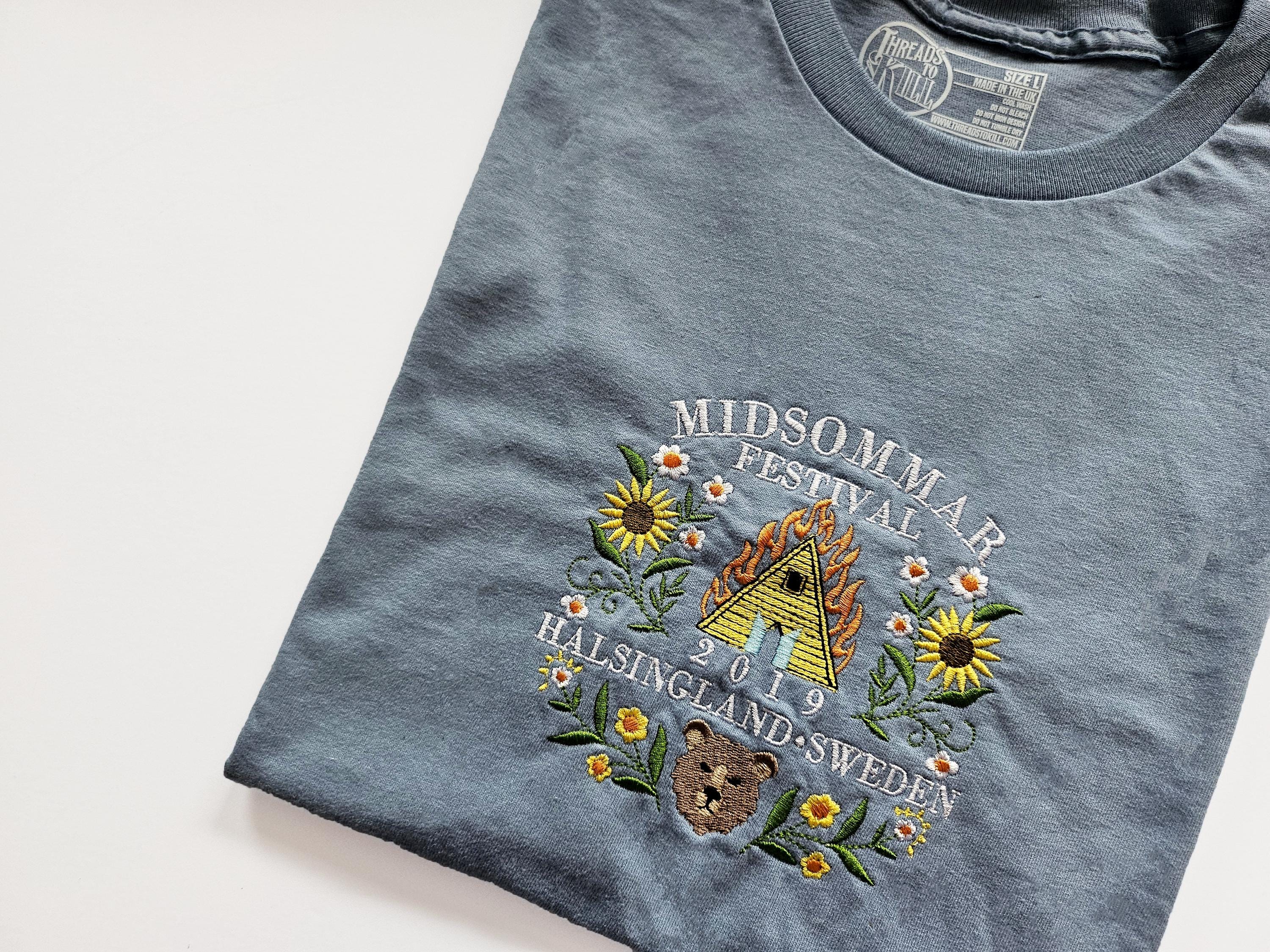 ミッドサマー フェスティバル 刺繍 T シャツ - Etsy 日本