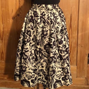 1950s Skirt, Fun Abstract Print