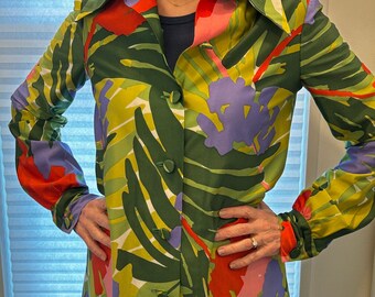 VTG Jungle Tropical Floral & Leaf Shirt