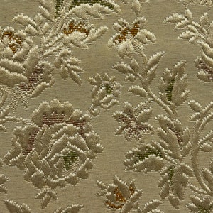 French 1920s Climbing Roses Intricate Brocade Jacquard