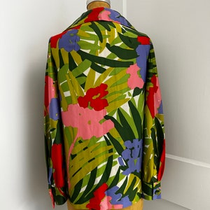 VTG Jungle Tropical Floral & Leaf Shirt image 5