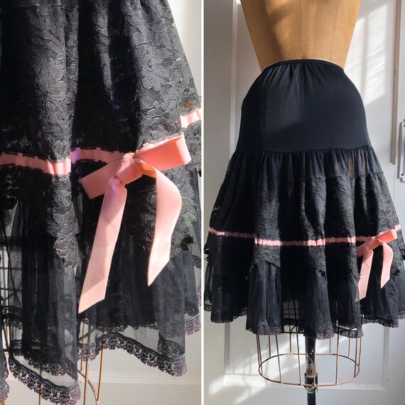 Vintage 1950s HOOPS! MY DEAR® Petticoat with Black