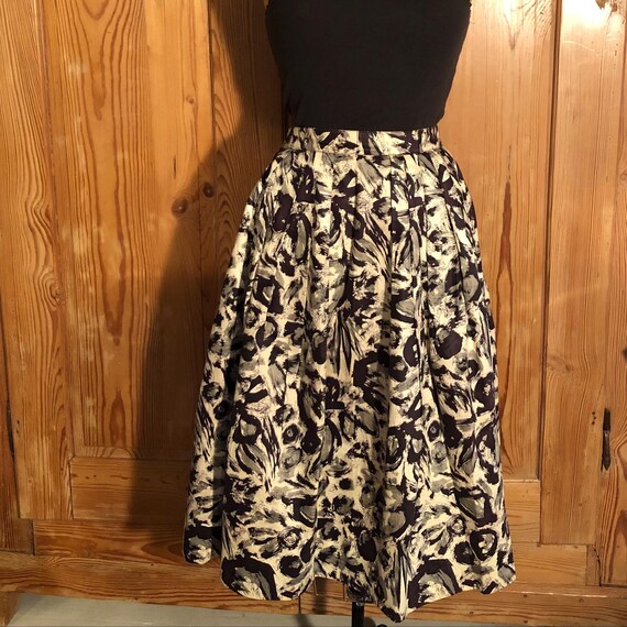 50s Skirt, Fun Abstract Print - image 4