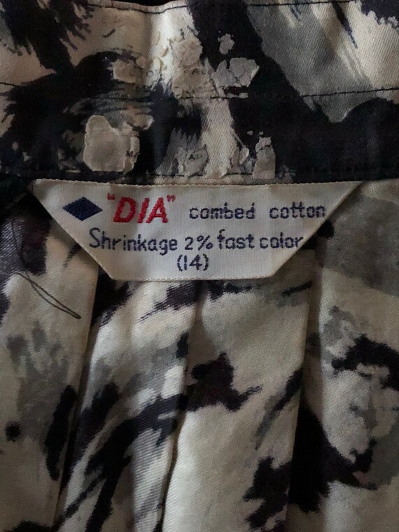 50s Skirt, Fun Abstract Print - image 6