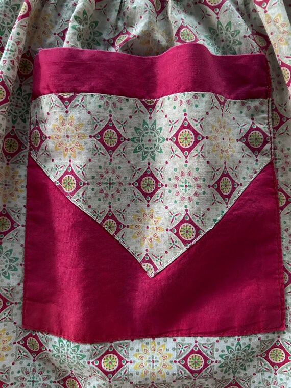 Christmas Apron - Snowflake Pattern - Vintage 195… - image 9