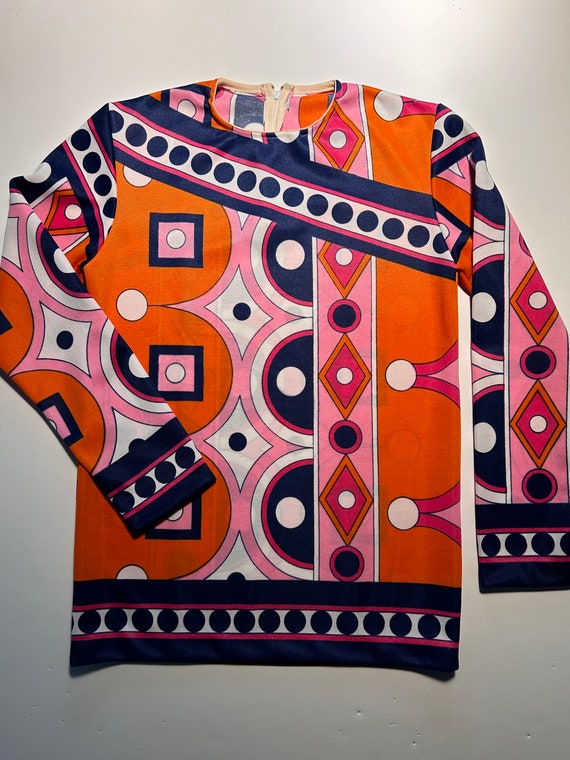 Pucci Style Knit Top - Vintage 1970s - image 3