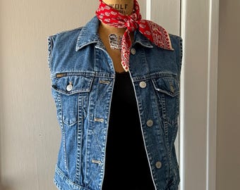 Vintage 90s DKNY Full Zip Vest Womens Medium - Etsy