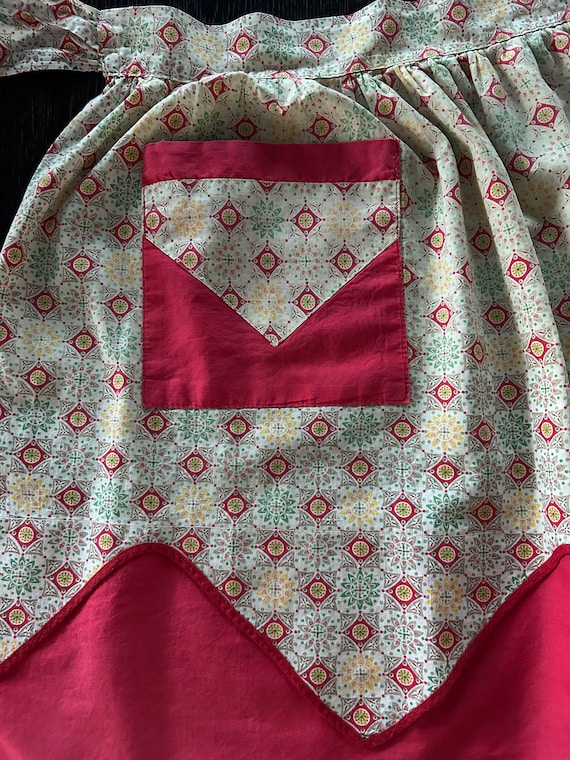 Christmas Apron - Snowflake Pattern - Vintage 195… - image 10