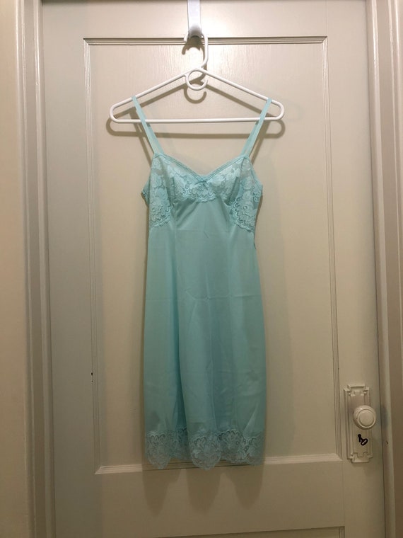 Sexy 1960s Turquoise Slip or Dress - St Michael N… - image 2