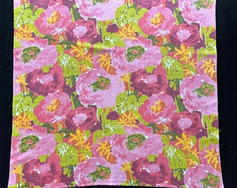 1960er Jahre Pink Floral Textur Jacquard Stoff