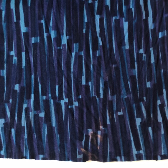 Blues Knit 1950s Dress w/ Tie Waist by J. Harlan … - image 10