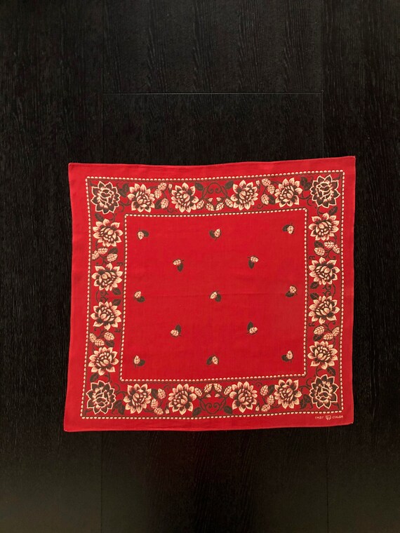 Rare Turkey Red “Elephant” Brand Trunk Down Bandan