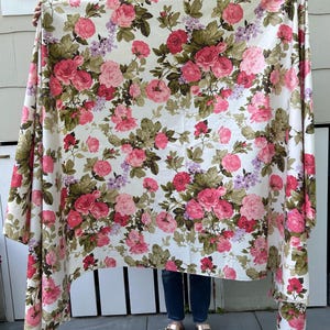 3 Yards! of Luscious Roses & Hydrangea Chintz Everfast Fabric