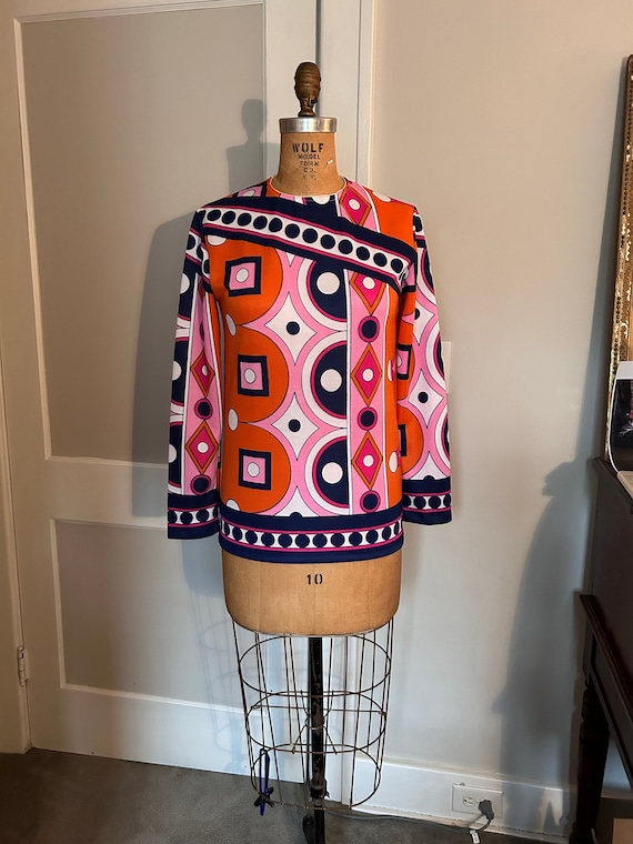 Pucci Style Knit Top - Vintage 1970s