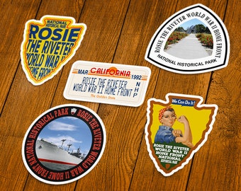 Rosie the Riveter World War II Home Front National Historical Park Vinyl Sticker | Choose 1 Decal or Get them All!