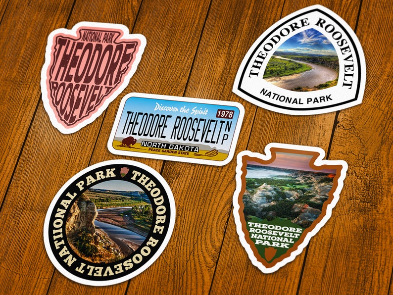 Theodore Roosevelt National Park Vinyl Sticker Choose 1 Decal or Get them All!