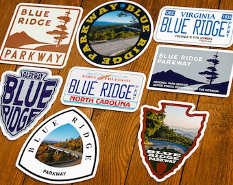 Blue Ridge Parkway Vinyl Sticker | Choose 1 Decal or Get them All!