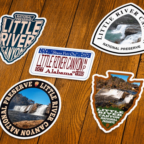 Little River Canyon National Preserve Vinyl Sticker | Choose 1 Decal or Get them All!