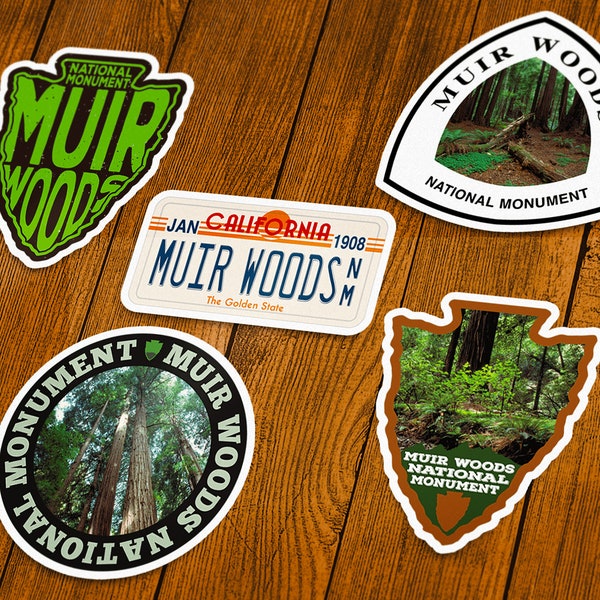 Muir Woods National Monument Vinyl Sticker | Choose 1 Decal or Get them All!