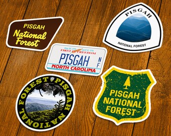 Pisgah National Forest Vinyl Sticker | Choose 1 Decal or Get them All!