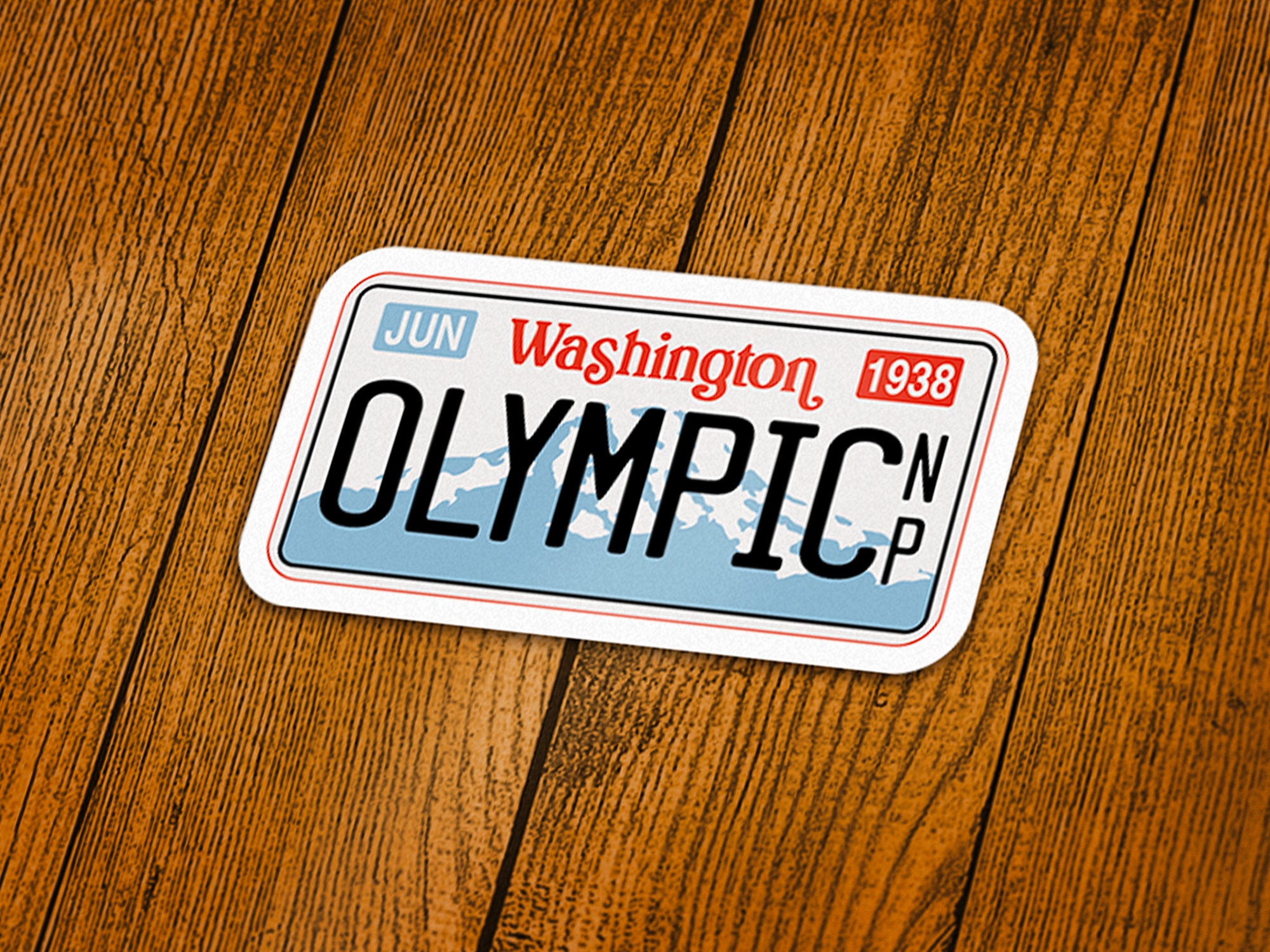 Olympic National Forest Decal Sticker 3.75 x 2.5 Olympic National Forest Decal Sticker 3.75 x 2.5
