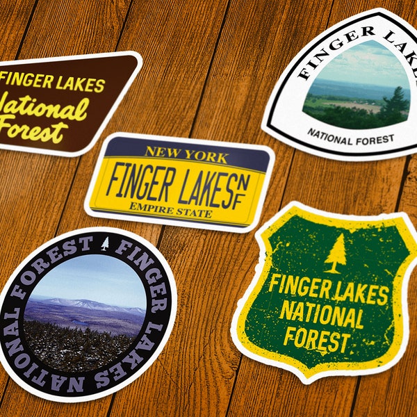 Finger Lakes National Forest Vinyl Sticker | Choose 1 Decal or Get them All!