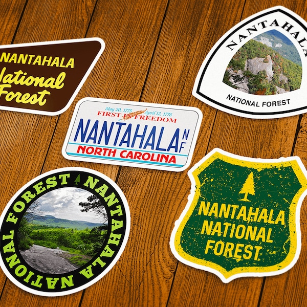 Nantahala National Forest Vinyl Sticker | Choose 1 Decal or Get them All!