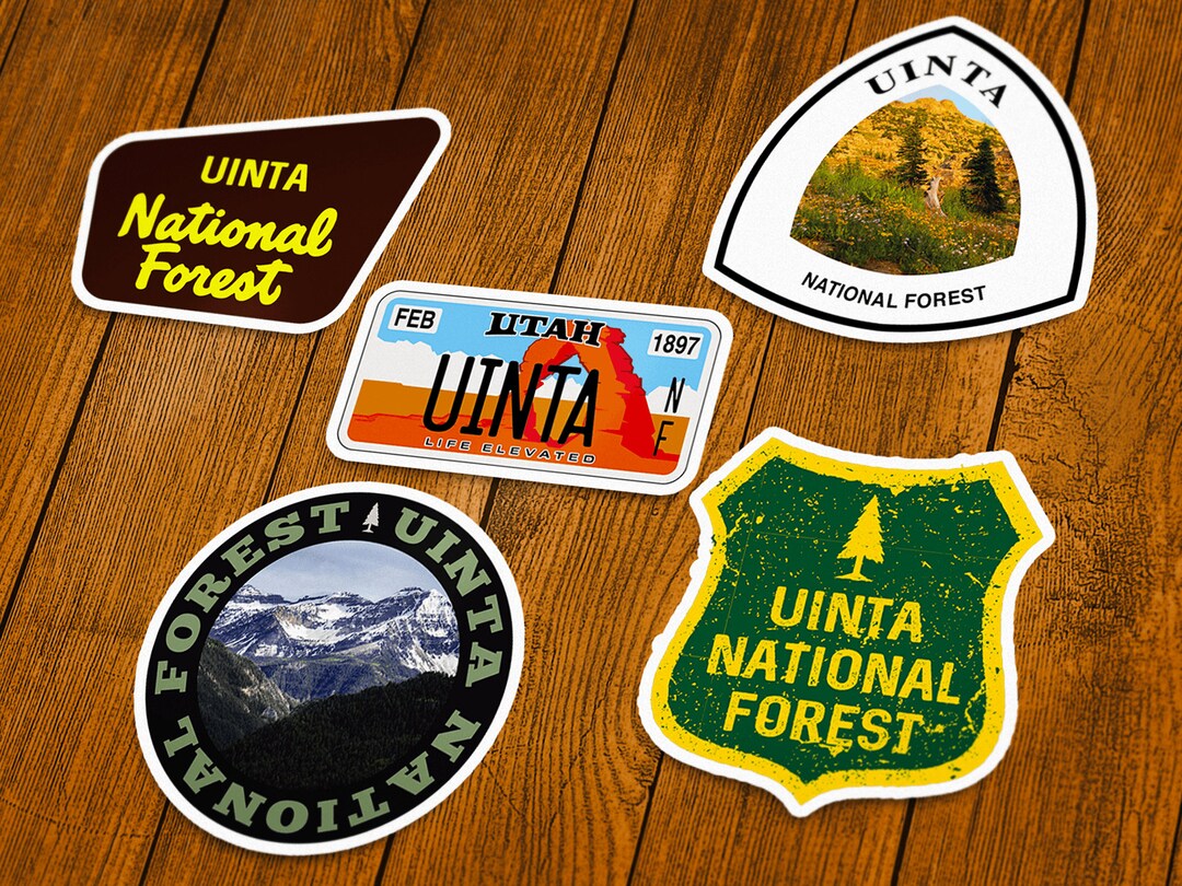 Uintah Sticker Uinta National Forest Vinyl Sticker | Choose 1 Decal or Get Them All ...