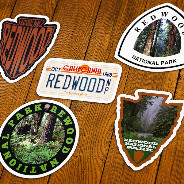 Redwood National Park Vinyl Sticker | Choose 1 Decal or Get them All!