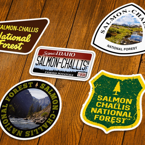 Salmon-Challis National Forest Vinyl Sticker | Choose 1 Decal or Get them All!