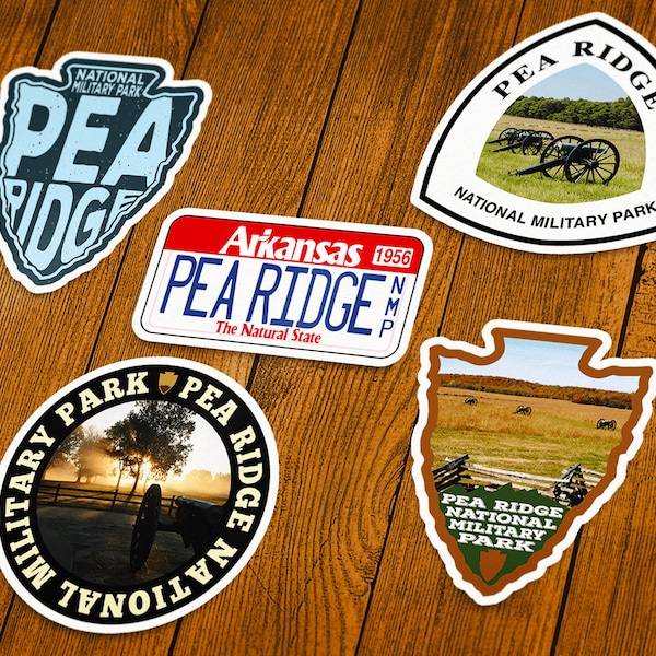 Pea Ridge National Military Park Vinyl Sticker | Choose 1 Decal or Get them All!