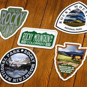 Rocky Mountain National Park Vinyl Sticker | Choose 1 Decal or Get them All!