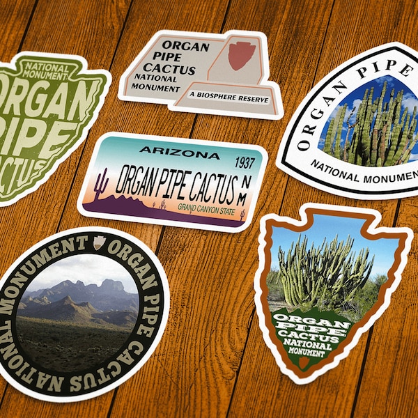 Organ Pipe Cactus National Monument Vinyl Sticker | Choose 1 Decal or Get them All!