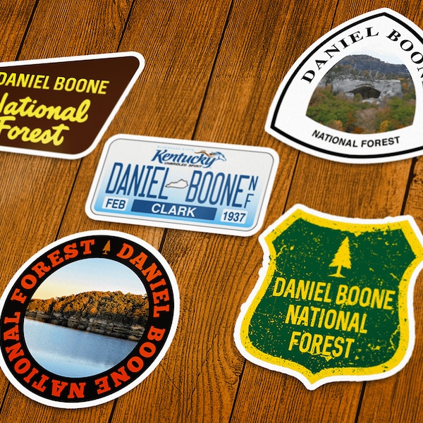 Daniel Boone National Forest Vinyl Sticker | Choose 1 Decal or Get them All!