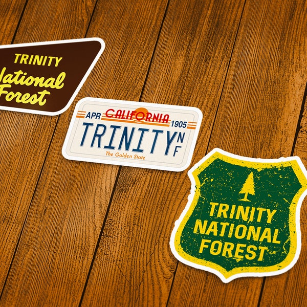 Trinity National Forest Vinyl Sticker | Choose 1 Decal or Get them All!