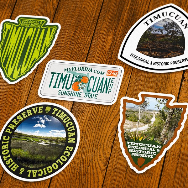 Timucuan Ecological and Historic Preserve Vinyl Sticker | Choose 1 Decal or Get them All!