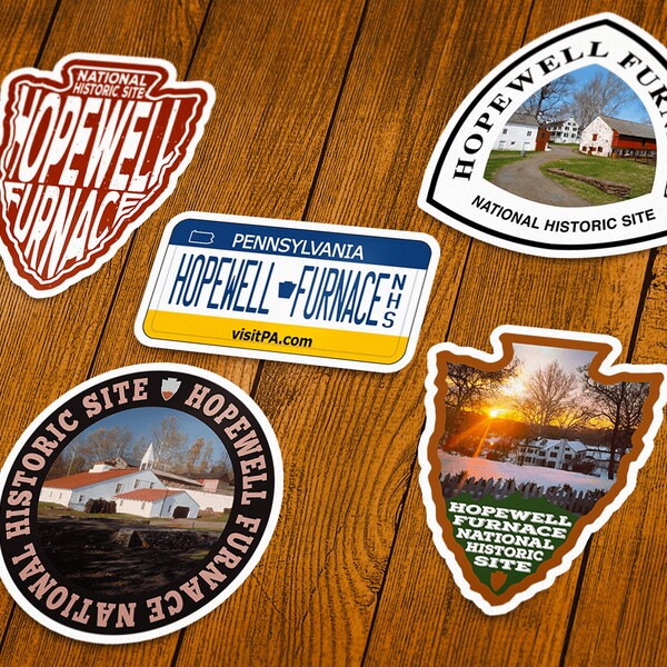 Hopewell Furnace National Historic Site Vinyl Sticker | Choose 1 Decal or Get them All!