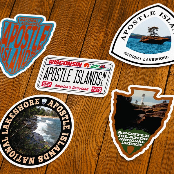 Apostle Islands National Lakeshore Vinyl Sticker | Choose 1 Decal or Get them All!