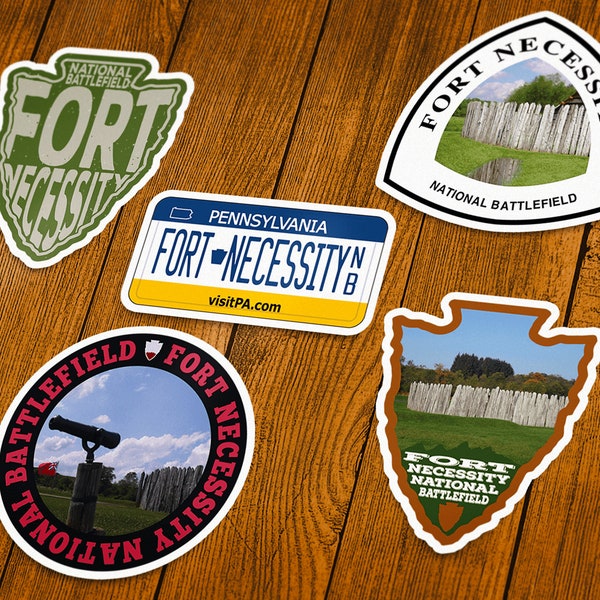 Fort Necessity National Battlefield Vinyl Sticker | Choose 1 Decal or Get them All!