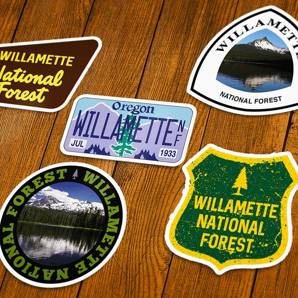 Willamette National Forest Vinyl Sticker | Choose 1 Decal or Get them All!