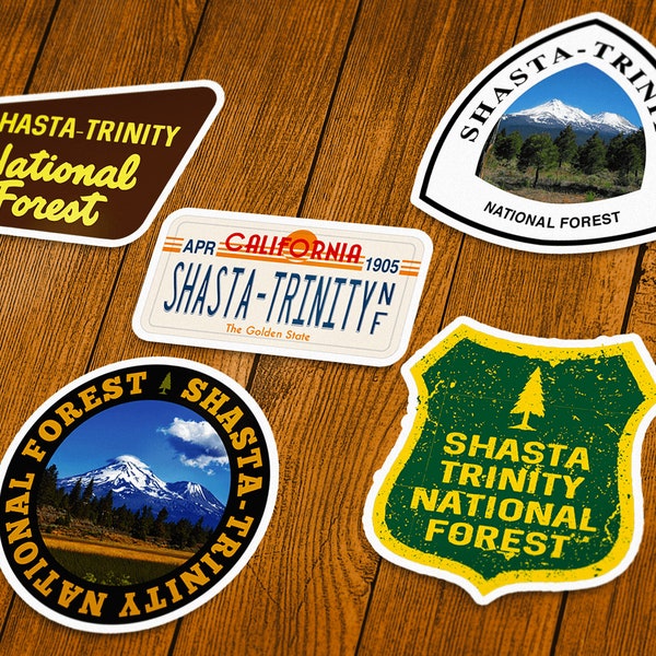 Shasta-Trinity National Forest Vinyl Sticker | Choose 1 Decal or Get them All!