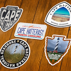 Cape Hatteras National Seashore Vinyl Sticker | Choose 1 Decal or Get them All!