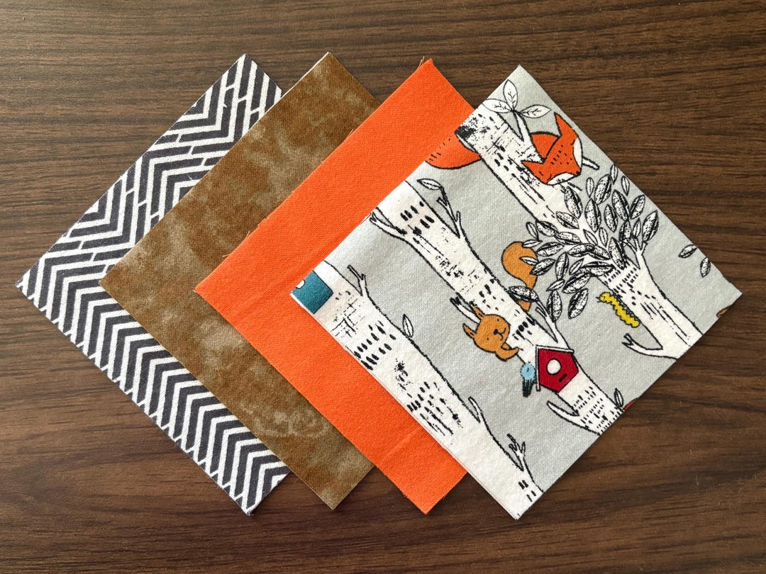 48 Pre-cut 5” Forest Flannel Fabric Squares Charm Pack Kit - Etsy