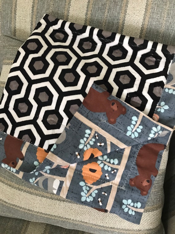 Flannel How To Sew A Minky Blanket Minky Diy Flannel Swaddle