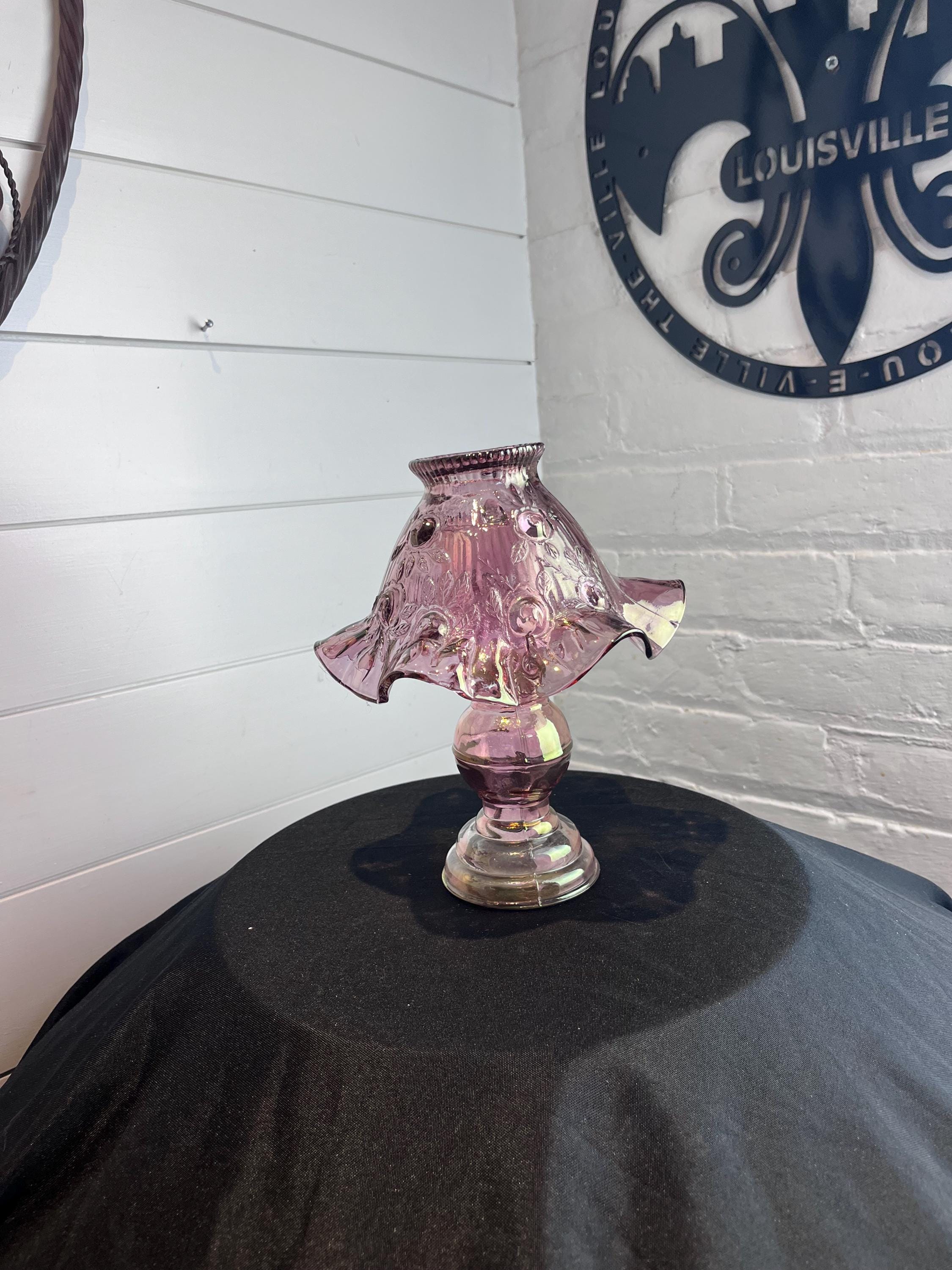 Fenton Rose Fairy Lamp - Etsy