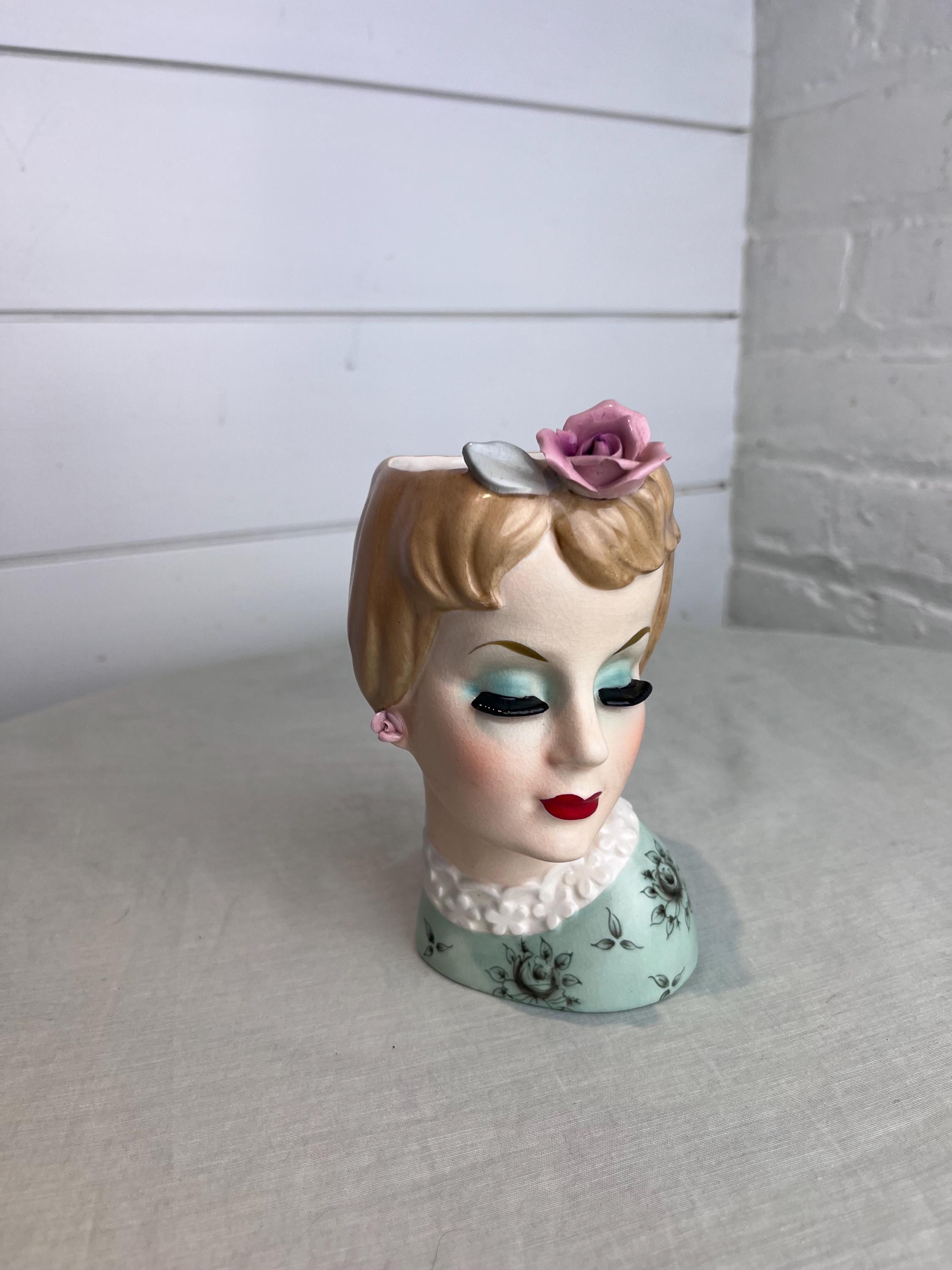 Relpo Lady Head Vase - Etsy
