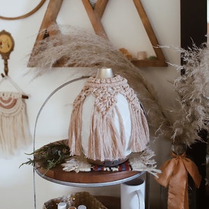 Blush Mariposa Macrame Couverture diffuser