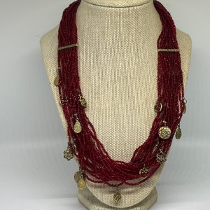 Vintage Coldwater Creek red seed beads