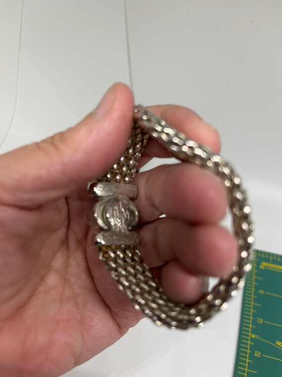 Vintage Silvertone bracelet - image 8