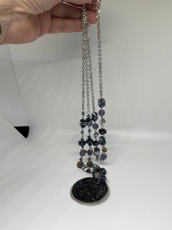 Unique vintage multi layer necklace - image 7